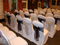 Wedding Chair Cover Organza Sash